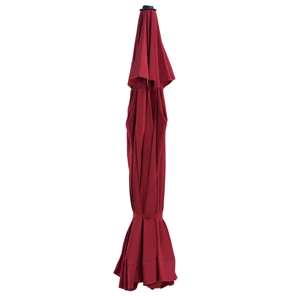 vidaXL Replacement Fabric for Outdoor Parasol Lawn Garden Outdoor Umbrella Cloth Parasol Accessory Sunshade Fabric Cover Bordeaux Red 515 cm