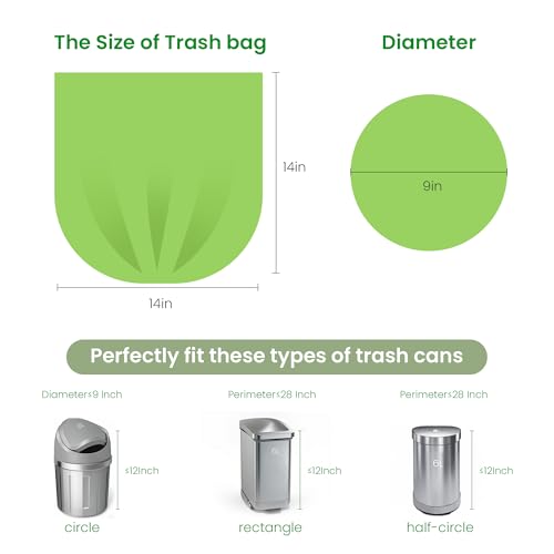 Sacs à compost biodégradables de 6 litres pour petits bacs de tri ménager - 7