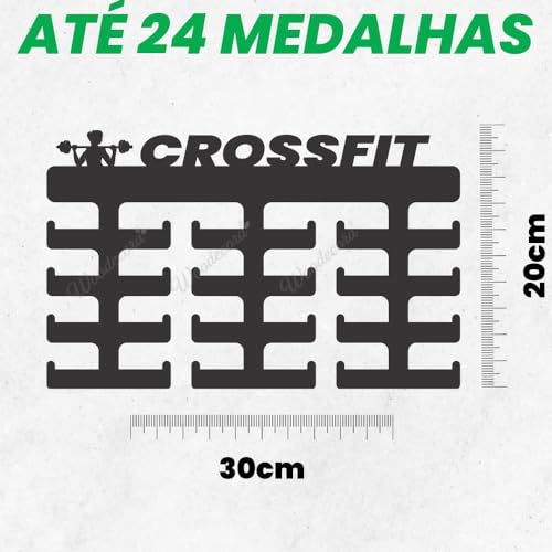Porta Medalhas Crossfit Feminino Woodecora