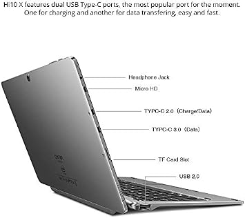 CHW Hi10X 10.1 Inch Laptop, Intel Celeron N4120, FHD (1920x1200) Touch 6GB LPDDR4 128GB eMMC Windows 11 4K Video Decoding, 2.4G/5G WiFi, 2-in-1 Laptop(Include Keyboard)