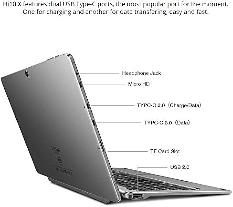 CHW Hi10X 10.1 Inch Laptop, Intel Celeron N4120, FHD (1920x1200) Touch 6GB LPDDR4 128GB eMMC Windows 11 4K Video Decoding, 2.4G/5G WiFi, 2-in-1 Laptop(Include Keyboard)