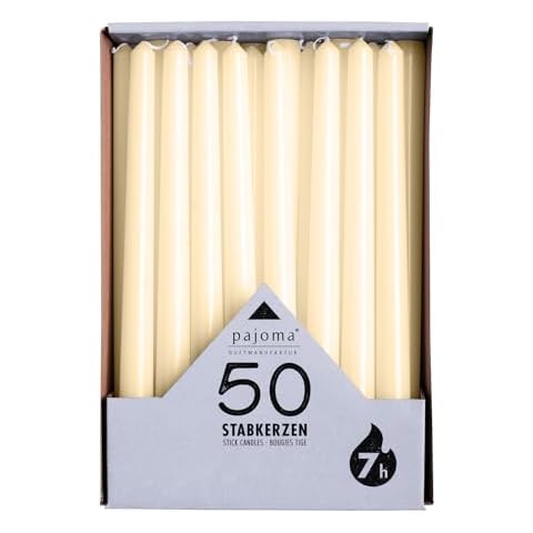 pajoma® Bougies à tige ivoire 50 pcs Cover