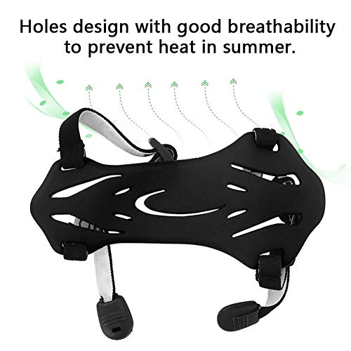 Demeras Archery Arm Guard Soft Rubber Archery Protective Gear With Adjustable Strap For Protecting Arms 5.3 X 2.6In (Black) #TOP3