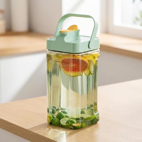�����|�b�g 3.5L �J�[�L�F �v���X�`�b�N�� �ϔM ���u���� �␅�� �L�� �ڐ���t���W ������t�� �R��h�~ �􂢂₷�� �①�Ɏ��[ �����E�W���[�X���� �A�E�g�h�A �ėp (�΂̃n���h���i���[�W�T�C�Y�i3.5L�j�j,A)
