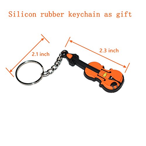 Moreyes Violin Hanger Wall Mount - Wood Bow Hanger with One Violin Keychain Packed (Rosewood color) - Thumbnail 3