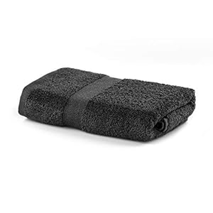DecoKing Handdoek 50x100 cm katoen kwaliteit 525g/m² grafiet antraciet absorberend Marina