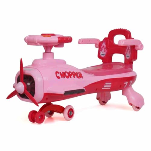 Jini & Juju Panda Lighting Effect Chopper | Swing Car Toy Ride for Kids with Grip Handle - 1 to 5 Years Kids, Comfortable Seat with Back Rest - Color Assorted - DIY (Manual in Package) (B0D73R121M) Amazon Price History, Amazon Price Tracker