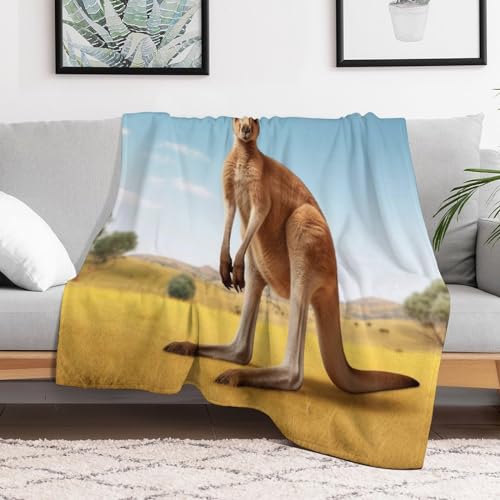 Manta de franela de canguro de 140x180 cm suave para sofá 3