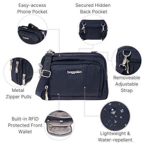 Image of Baggallini Triple Zip with Front Wallet /Trifecta RFID Wallet Crossbody
