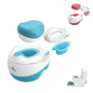 Lorelli Potjesset WC Transform 3 in 1 potje toilettrainer opstapkruk, kleur: lichtblauw