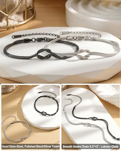 Pulseras para parejas Love Knot R&H Jewelry miniatura 4