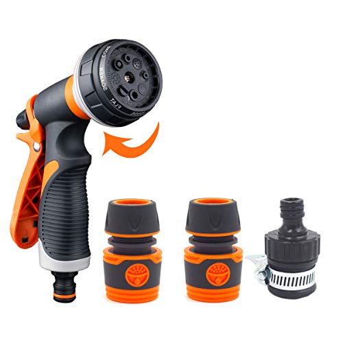 Preisvergleich Produktbild Ytesky Garten Gartenbrause, Multifunktions-Handbrause Gartenbewässerung Bewässerungssystem Gartenschlauch Gartenschlauch-Systeme Spritzdüse Geeignet für Autowäsche, Gartenbewässerung, Haustier Wasche