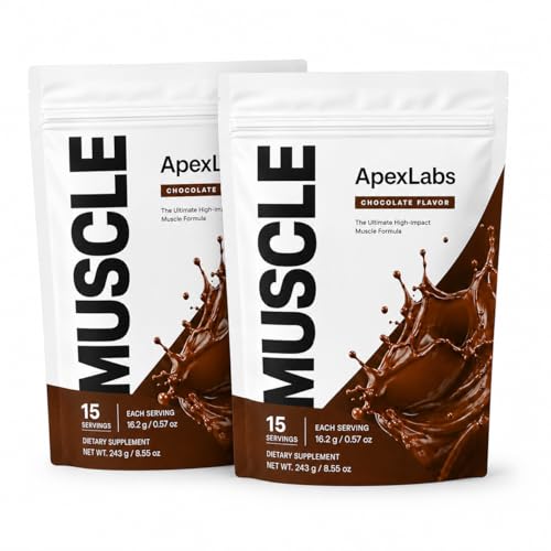 Apex Labs Defense Powder ApexLabs Protein Powder Boosts Daily Energy & Stamina Chocolate Taste You Can Take Pre/Post Workout or with Meals(2pcs)