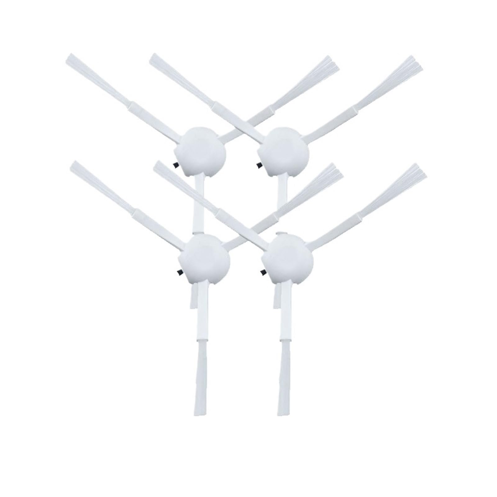 ASUIU 3-Arm Nylon Side Brush,Compatible For Xiaomi,Robot Vacuum-Mop,1C 2C 1T STYTJ01ZHM,Compatible For Dreame,F9 D9 Accessories Parts(White 4pcs)