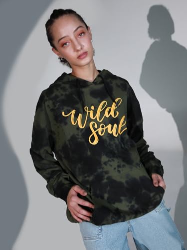 Image of Hubberholme Women Multi Cotton Long Sleeves Regular Hood Sweatshirts HHWSSW23901
