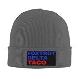 Gorras Beanie de Punto Gorro de Punto Foxtrot Delta Taco Cálidos Gorro Invierno Ligero Gorros Beanie Sombrero para Adulto Corriendo Ciclismo