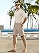 JEMLDL Men's Cotton Linen Shorts 7