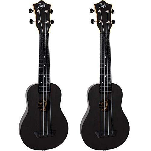 Flight TUS-35E BK 4-String Electro-Acoustic Travel Soprano Ukulele-Black thumb #2