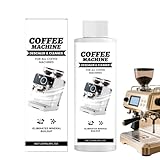 Descalcificador para, 237 ml, limpiador suave de limpieza profunda, removedor de cal, limpiador de ollas de café, para el hogar, restaurante, bar, cafetería, comercial