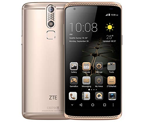 ZTE Axon Mini - Smartphone Libre de 5,2' (Dual SIM, Memoria Interna de 32GB, 4G, Android 5.1 Lollipop), Color Oro
