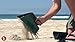 SE 3 Quart Sand Scoop Sifter with 0.5" Holes - Use for Gold and Metal Prospecting, Green