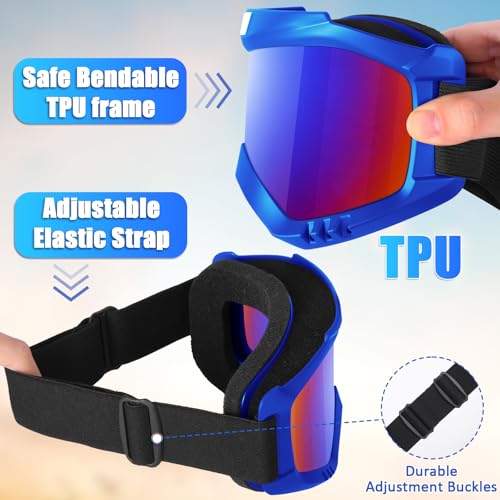 Gafas de esquí para nieve y snowboard que protegen tus ojos del sol en pistas de patinaje 4