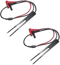 2 PCS LCR Meter Test Clips for Inductance Measurement-Multi-Tester Probes with SMD Component Testing for Capacitance/Resistance/Inductor Diagnostics