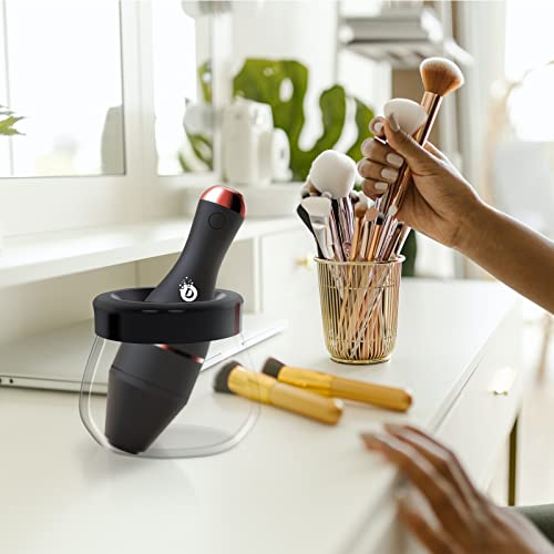 Makeup Brush Cleaner Machine Lagerstroemia -Soft Liquid Silicone, Usb Charging - Adjustable Collet For Most Brushes - A New Brush In 20S #TOP6
