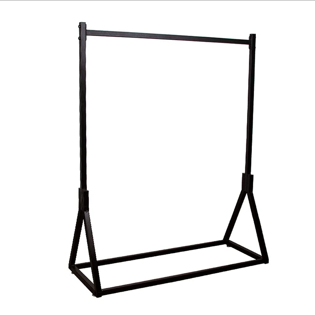Porte-manteau en métal noir moderne portant de sol simple MU