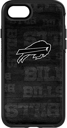 Skinit Decal Skin Compatible with OtterBox Symmetry iPhone 7 - Officially Licensed NFL Buffalo Bills Black & White Design