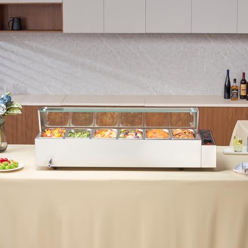 Vevor COMMERCIAL FOOD WARMER, 6 X 8QT Electric Steam Table thumb #7