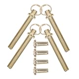 Genérico Accesorios para Reparación de Ventiladores Plegables Remaches y Tuercas, Kit de 4 Juegos para Abanicos de Tela y Papel Anillas Doradas, Adecuado para Bricolaje Manual