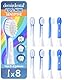 demirdental Ersatzbürsten für Kinder passend für Philips Sonicare Ersatzbürsten Kids, Compact Mini geeignet für 3-6 Jahre, entspricht HX6034 HX6038, Dunkelblau, 8er Set