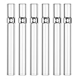 6 Pcs Borosilicate Glass Tube Stem,4Inch Long/12 mm OD/2mm Thick Wall Tubing