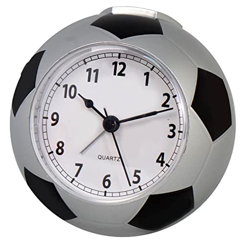 Xzmzbxzb Réveil de football créatif pour chambre à coucher, décoration de la maison, cadeau de chevet, réveil, décoration de chambre, chambre d'homme