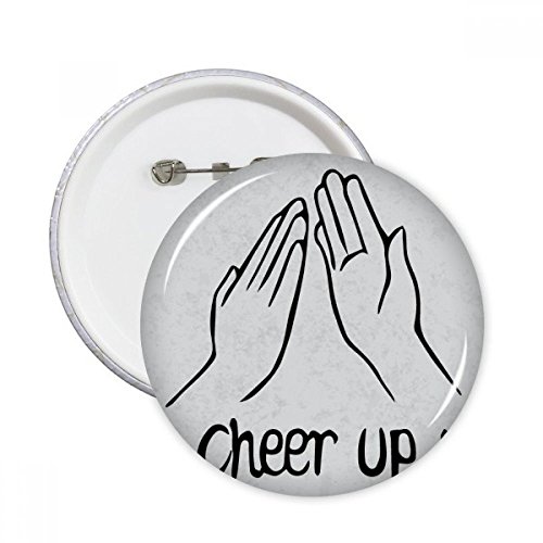 Clap noir geste personnalisé pins badge bouton vêtement multicolore