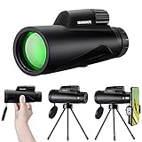 12x50 High Power Monocular Telescope, Newnaivete BAK4 Prism FMC High Definition, Low Night Vision...