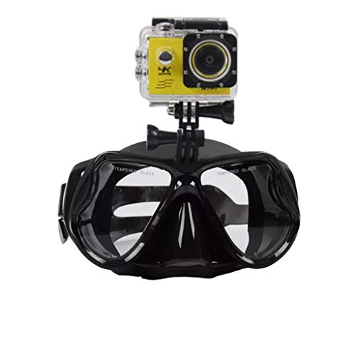 Yanhonin Schwimmbrille Anti-Fog-Beschichtung für Sportkamera GoPro, wasserdicht, Silikon, flüssige Tauchmaske L Schwarz Cover
