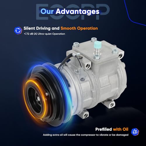 Image of ECCPP A /C Compressor with Clutch 1996-2002 for Toyota 4Runner 2.7L 3.4L AC Compressor