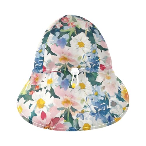 Toddler Baby Beach Hats Toddler Boy Hats Girls Sun Protection Large Brim Traveling Swim Hat3