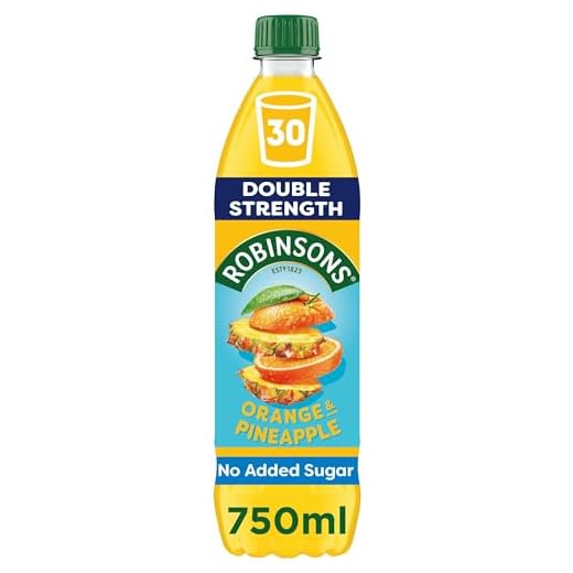 Robinsons Fruit Squash - Low Calorie - Double Strength - Orange and Pineapple 750ml