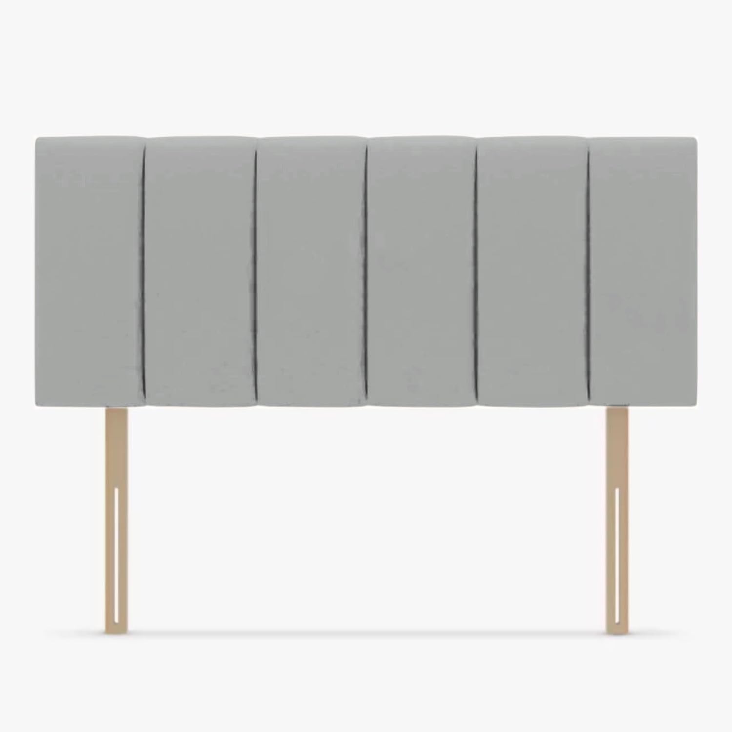 Bedding Home Lined Single Headboard for Beds | Luxury Striped Sinlge Headboard 3ft for Beds | Adjustable Height Velvet Plush Bedroom Bedhead (3ft - Charcoal)