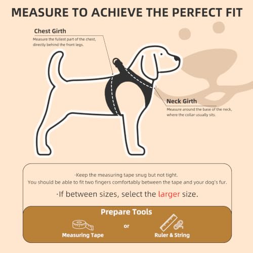 Image of PUPTECK Adjustable Pet Harness Collar and Leash Set for Small Dogs Puppy and Cats Outdoor Training and Running with Classic Beige Plaid Pattern