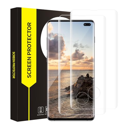Bodyguard 2 Stück für Panzerglas für Samsung Galaxy S10 Plus Schutzfolie 3D-Volle Bedeckung HD-Klar Kristallklar Fingerabdruck-ID 9H Härte Frei von Kratzern Samsung S10 Plus Displayschutzfolie