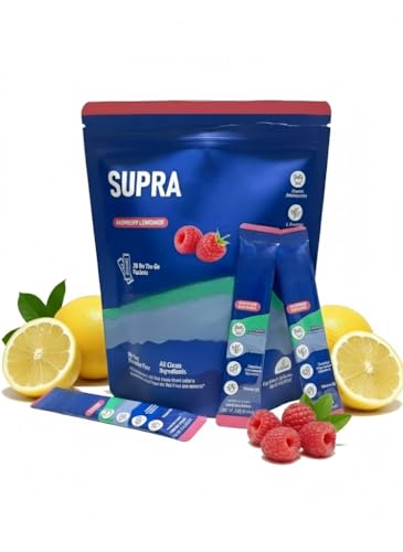 Cortisol Cocktail Pulver, Enthält Zitrone und Himbeere, Supercalm cortisol pulver für Cortisol Senken, Für alle Hauttypen, 20 Sticks Convenient Single