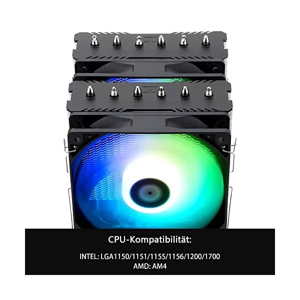 Thermalright Peerless Assassin 120 SE ARGB CPU Air Cooler, 6 Heat Pipes Cpu cooler, Dual 120mm TL-C12C-S PWM Fan, Aluminio Heatsink Cover, AGHP Technology, para AMD AM4/AM5 Intel 1700/1150/1200 - Image 4