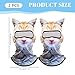 Animal Mask, 2PCS Funny Cute Full Face Cat Ski Mask Breathable Hood with Ears for Sports