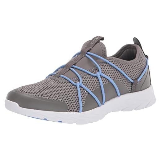 Vionic Women's Brisk Jada Slip-on Leisure Shoe - Supportive Walking Sneakers That Include Three-Zone Comfort with Orthotic Insole Arch Support, Sneakers for Women Charcoal 9 Medium US