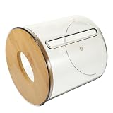 Didiseaon Caja De Decoración De Escritorio Soporte para Toalla De Papel Contenedor Redondo De Tejido Multifunción Escritorio Toallas De Papel Caja De Almacenamiento Simple Servilleta