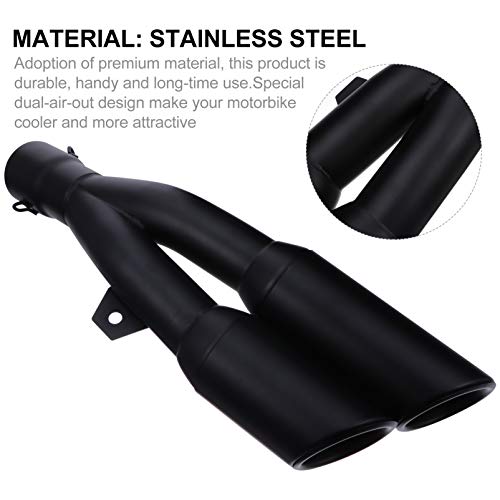 FAVOMOTO Silenciador de Escapamento de Motocicleta de Aço Inoxidável Silencioso de Escapamento Unive